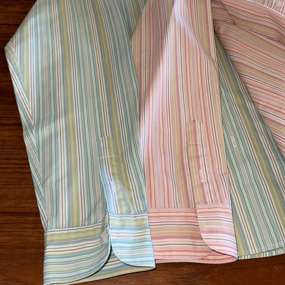Pendleton Striped L/S Button-Up Cotton Shirts Large - Picture 4 of 12